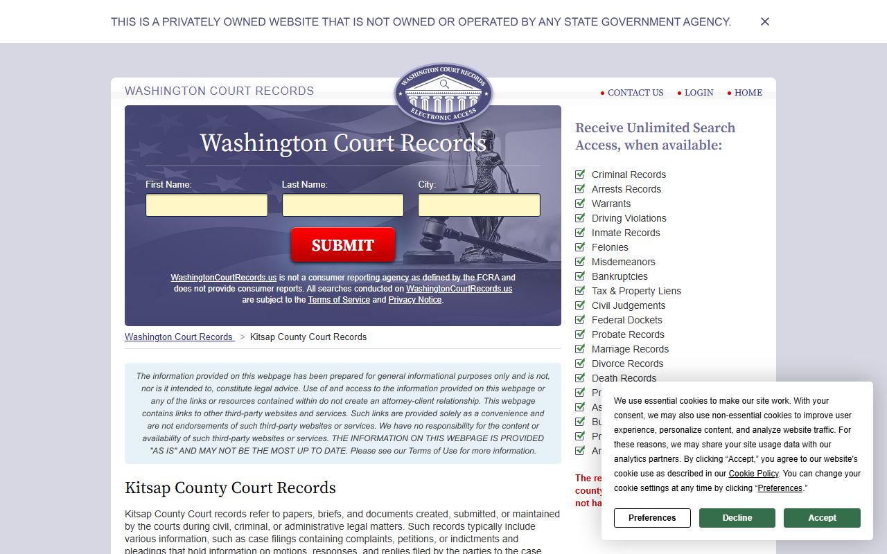 Bremerton Washington Kitsap County death records vital records public health district