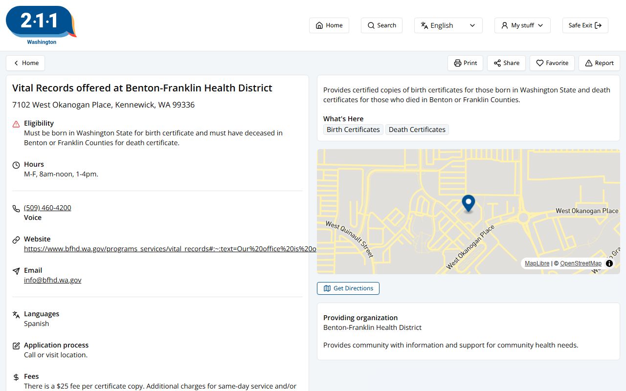 Benton County obituary death records
