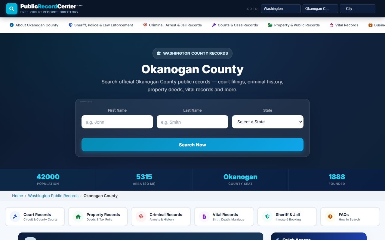 Okanogan County obituary death records