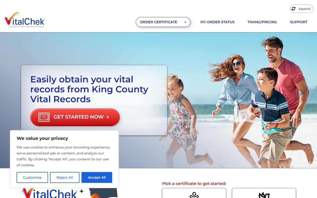 San Juan County VitalChek death certificate ordering