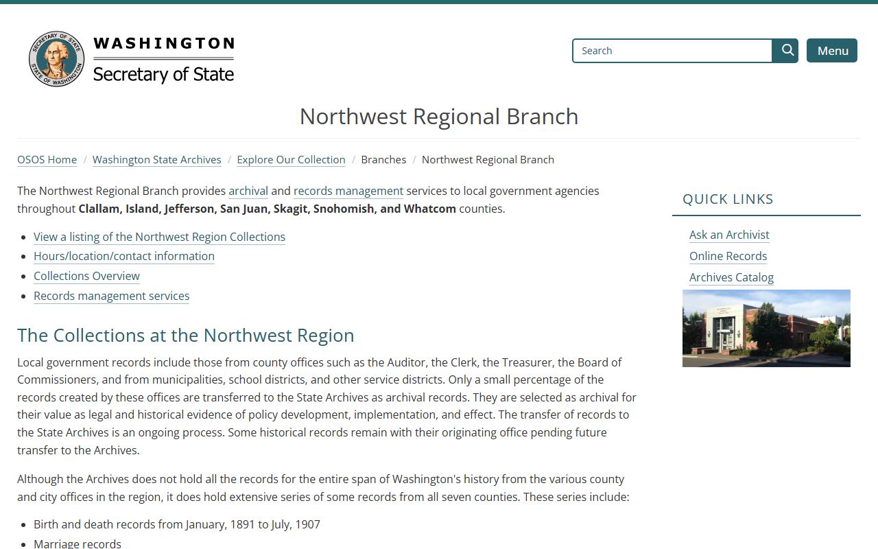 Skamania County obituary death records Washington State Archives