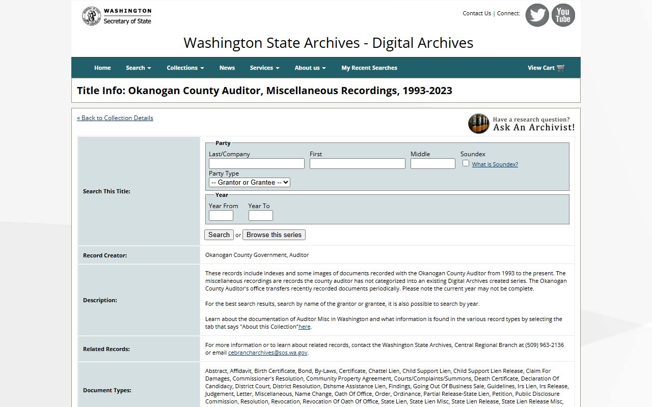 Stevens County historical obituary records
