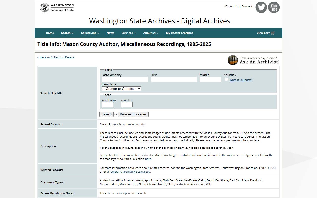 Stevens County obituary death records Digital Archives
